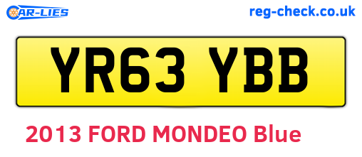 YR63YBB are the vehicle registration plates.