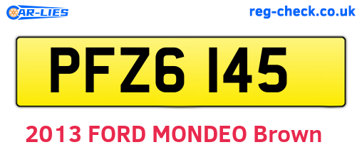 PFZ6145 are the vehicle registration plates.