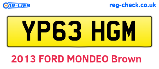YP63HGM are the vehicle registration plates.