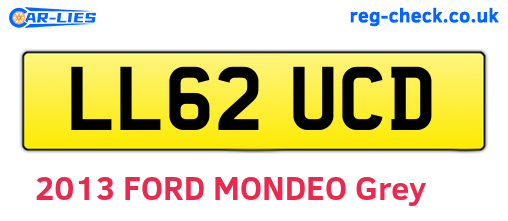 LL62UCD are the vehicle registration plates.