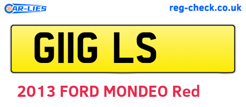 G11GLS are the vehicle registration plates.