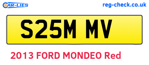 S25MMV are the vehicle registration plates.