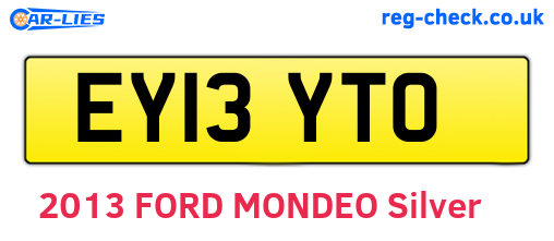 EY13YTO are the vehicle registration plates.