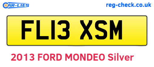 FL13XSM are the vehicle registration plates.