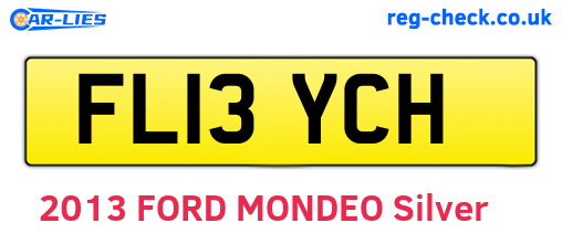 FL13YCH are the vehicle registration plates.