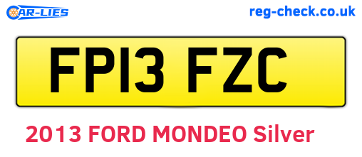 FP13FZC are the vehicle registration plates.