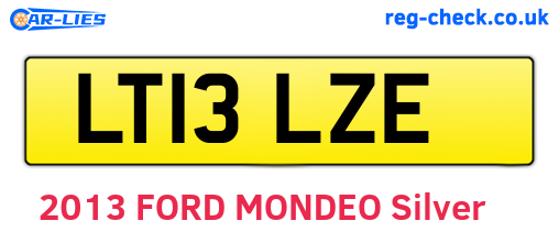 LT13LZE are the vehicle registration plates.