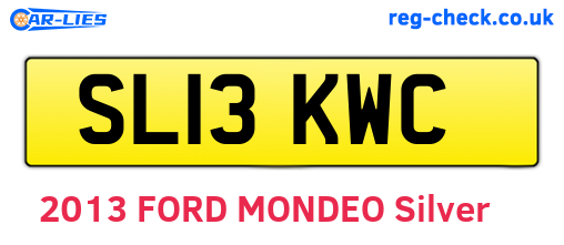 SL13KWC are the vehicle registration plates.