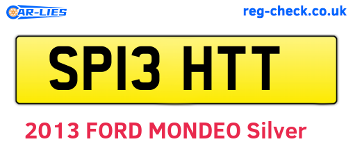 SP13HTT are the vehicle registration plates.
