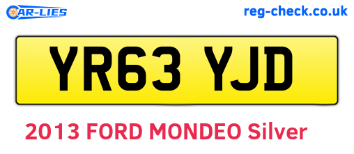 YR63YJD are the vehicle registration plates.