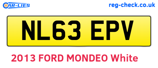 NL63EPV are the vehicle registration plates.