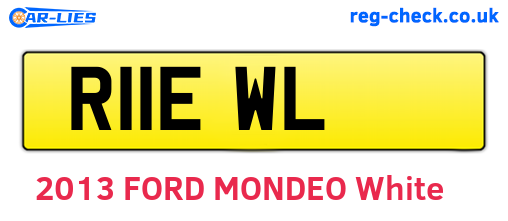 R11EWL are the vehicle registration plates.