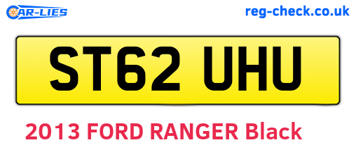 ST62UHU are the vehicle registration plates.