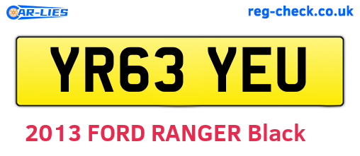 YR63YEU are the vehicle registration plates.