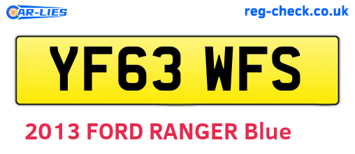 YF63WFS are the vehicle registration plates.