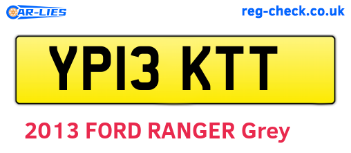 YP13KTT are the vehicle registration plates.