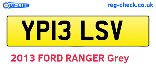 YP13LSV are the vehicle registration plates.