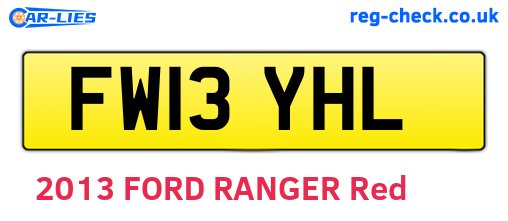 FW13YHL are the vehicle registration plates.
