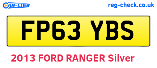 FP63YBS are the vehicle registration plates.