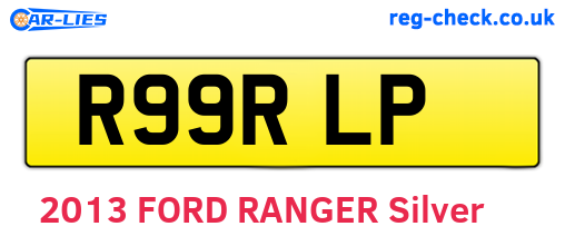 R99RLP are the vehicle registration plates.
