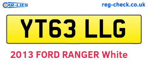 YT63LLG are the vehicle registration plates.