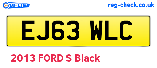 EJ63WLC are the vehicle registration plates.
