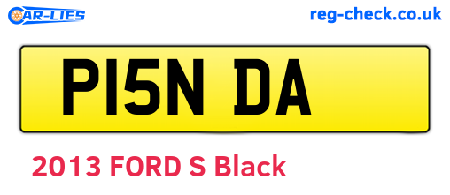 P15NDA are the vehicle registration plates.