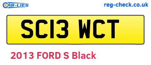 SC13WCT are the vehicle registration plates.