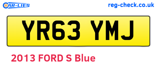 YR63YMJ are the vehicle registration plates.