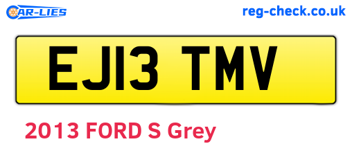 EJ13TMV are the vehicle registration plates.