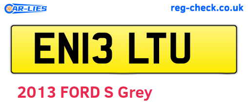 EN13LTU are the vehicle registration plates.
