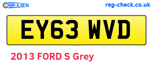 EY63WVD are the vehicle registration plates.