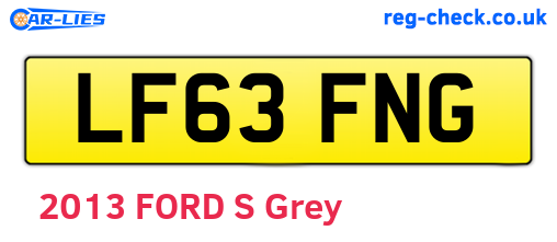 LF63FNG are the vehicle registration plates.