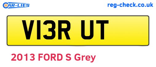 V13RUT are the vehicle registration plates.