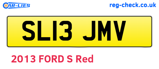 SL13JMV are the vehicle registration plates.