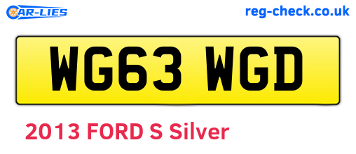 WG63WGD are the vehicle registration plates.