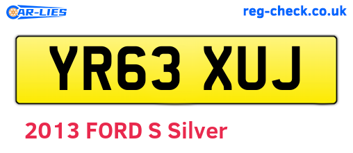 YR63XUJ are the vehicle registration plates.