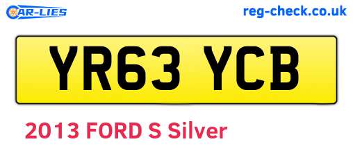 YR63YCB are the vehicle registration plates.