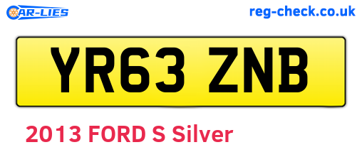 YR63ZNB are the vehicle registration plates.