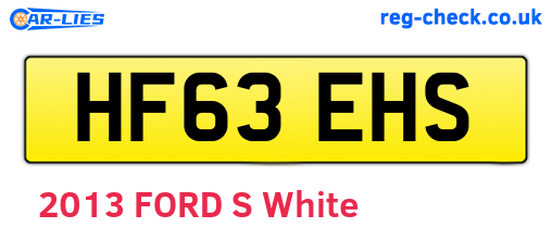 HF63EHS are the vehicle registration plates.