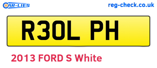 R30LPH are the vehicle registration plates.