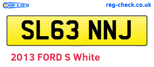 SL63NNJ are the vehicle registration plates.