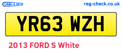 YR63WZH are the vehicle registration plates.