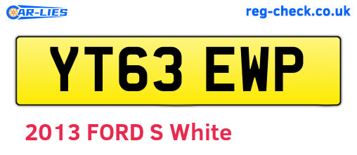 YT63EWP are the vehicle registration plates.