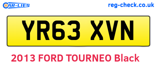 YR63XVN are the vehicle registration plates.