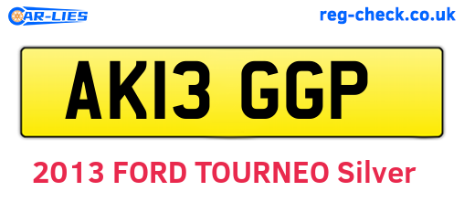 AK13GGP are the vehicle registration plates.
