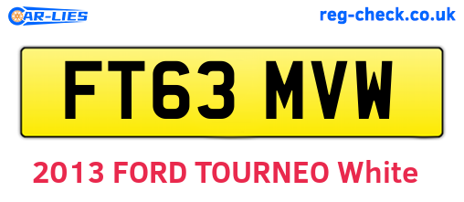 FT63MVW are the vehicle registration plates.