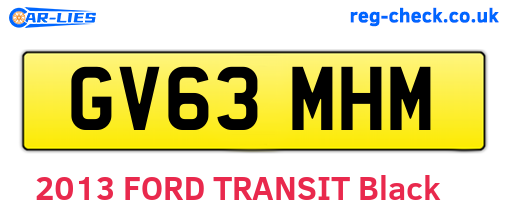 GV63MHM are the vehicle registration plates.