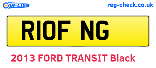 R10FNG are the vehicle registration plates.