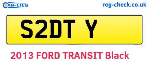 S2DTY are the vehicle registration plates.